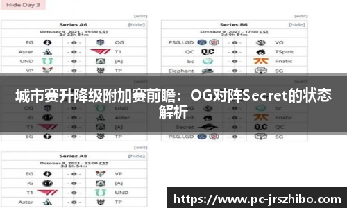 城市赛升降级附加赛前瞻:OG对阵Secret的状态解析
